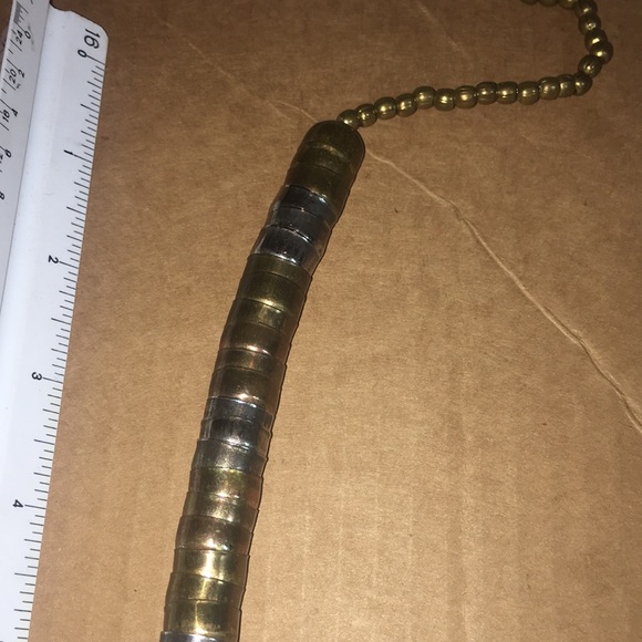 Unique , Vintage, large necklace- Amazing!!silver and brass!